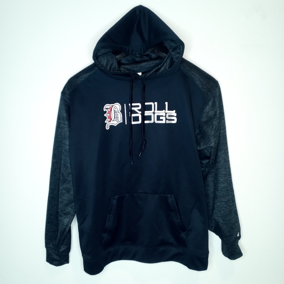 Badger Sport Roll Dogs Graphic Print 3 Pocket Hooded Sweatshirt Men's Medium - Picture 5 of 14